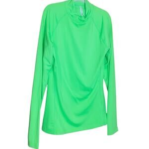 Zengjo Neon Green Women's Athletic Long Sleeve Top Size Small NWT